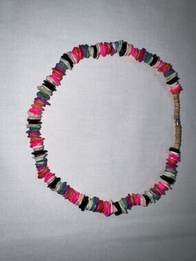 Puka Shell Necklace Choker Colorful Chip Hawaiian Sea Surf Chain Beach Jewelry